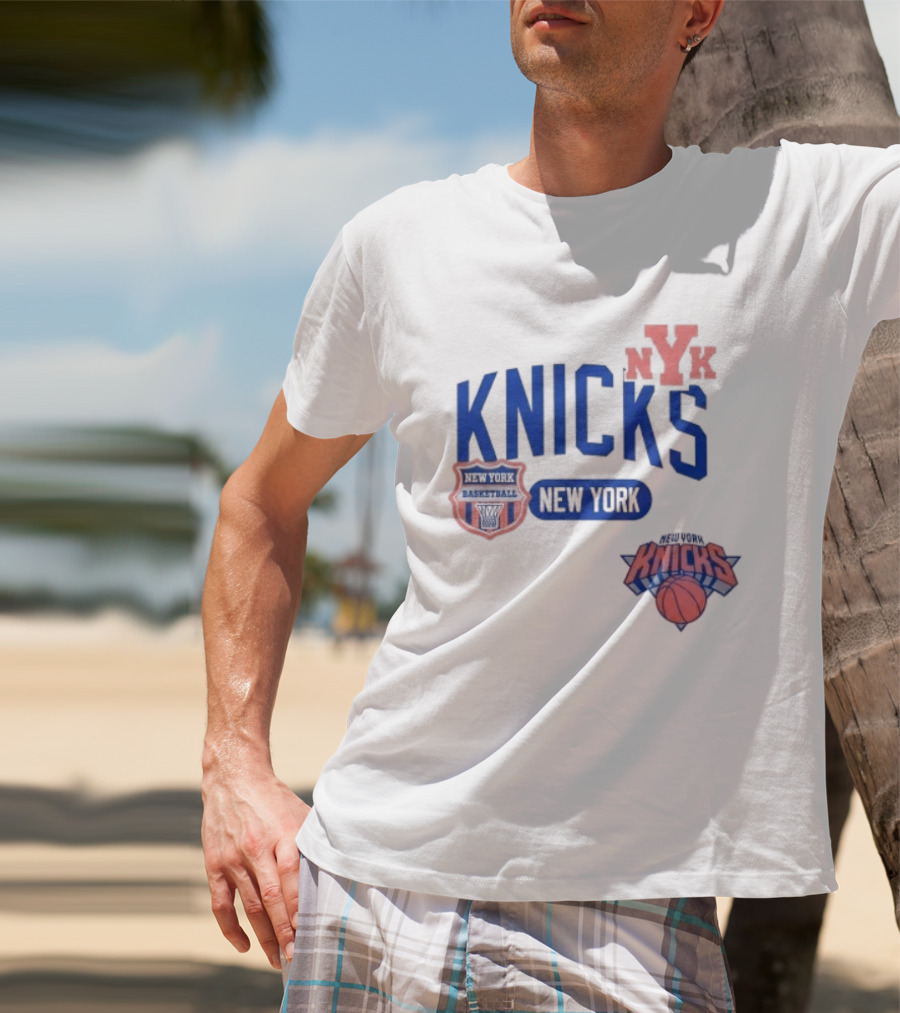 New York Knicks NYK Basketball NBA Collage T-Shirt