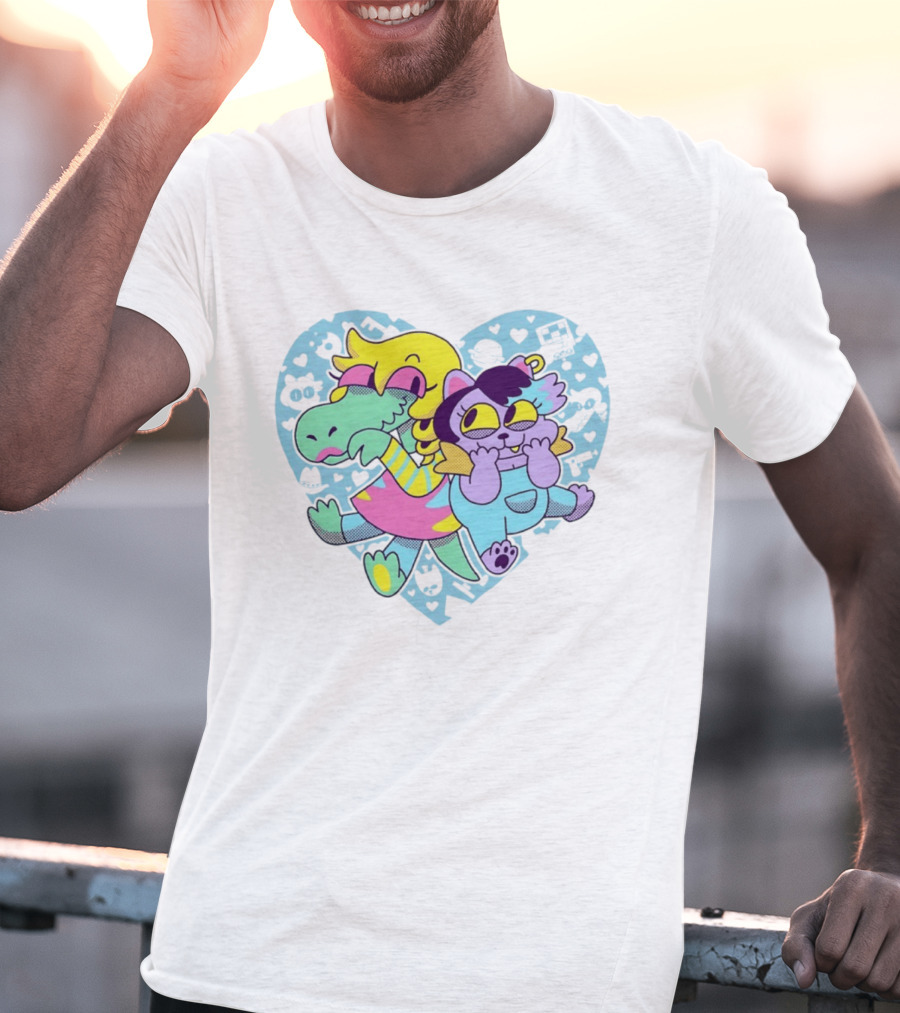 So Hyped 10th Anniversary Undertale Deltarune Heart Characters T-Shirt