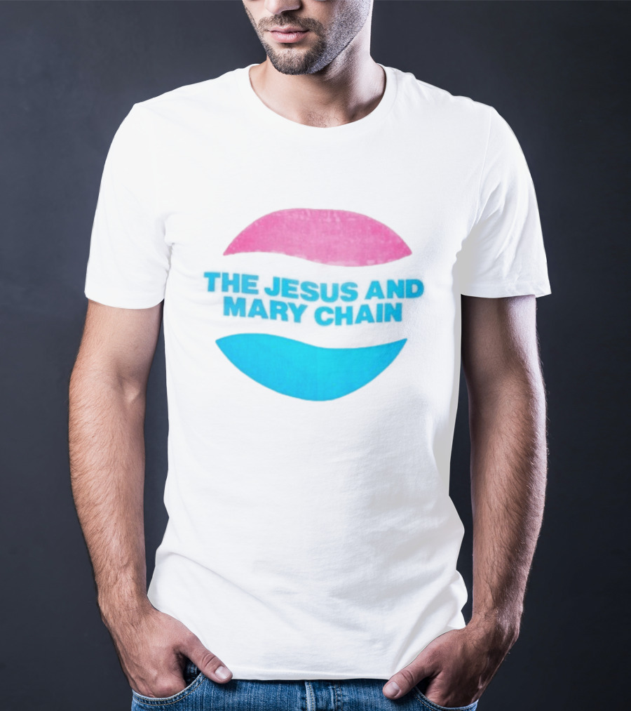 The Jesus And Mary Chain Pink Blue Lips Alternative Rock T-Shirt