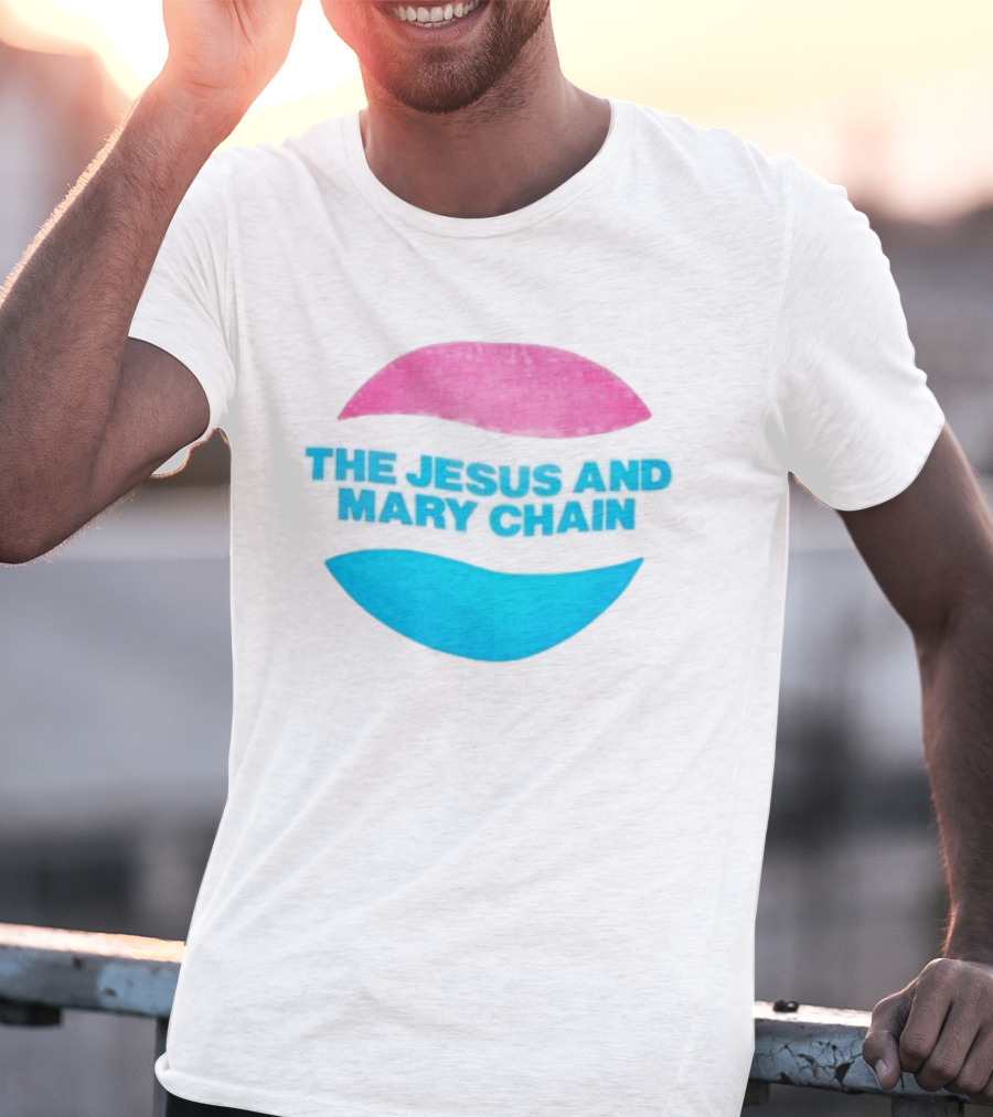 The Jesus And Mary Chain Pink Blue Lips Alternative Rock T-Shirt