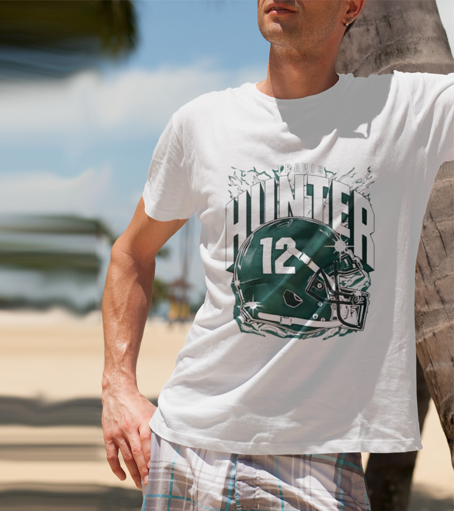 Travis Hunter 12 Helmet Jacksonville Jaguars Sports Fan T-Shirt