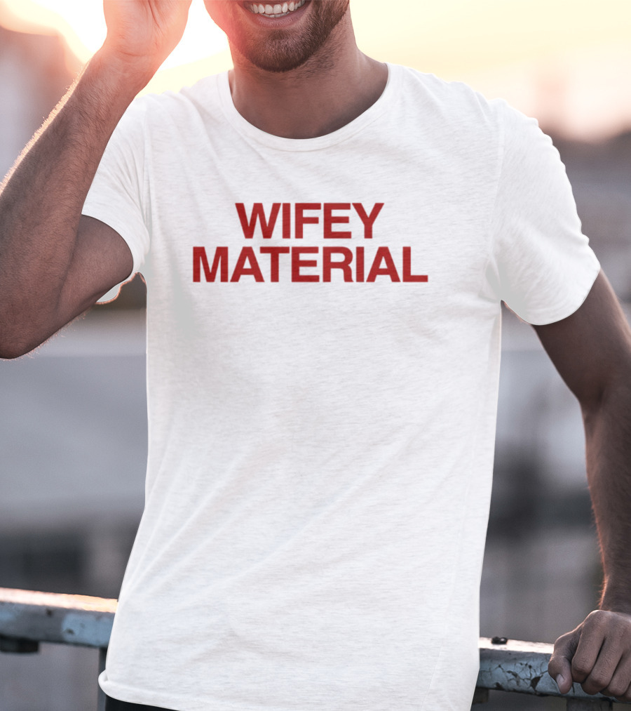 Wifey Material Bold Red T-Shirt