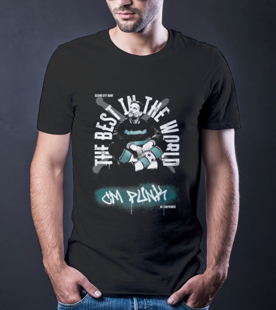 CM Punk The Best In The World Second City Saint No Compromise T-Shirt