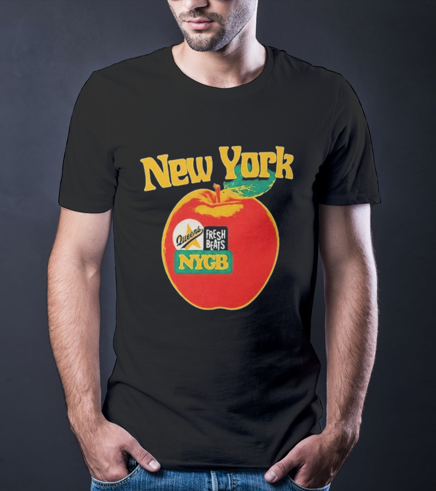 New York Queens Fresh Beats NYGB Apple T-Shirt