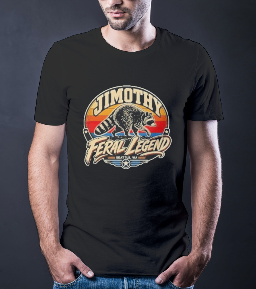 Jimothy Raccoon Feral Legend Seattle WA T-Shirt