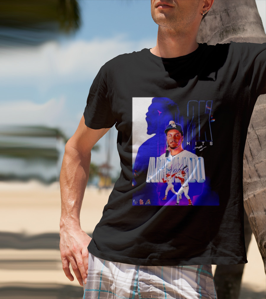 Nolan Arenado 2K Hits Retro Baseball Milestone Celebration T-Shirt