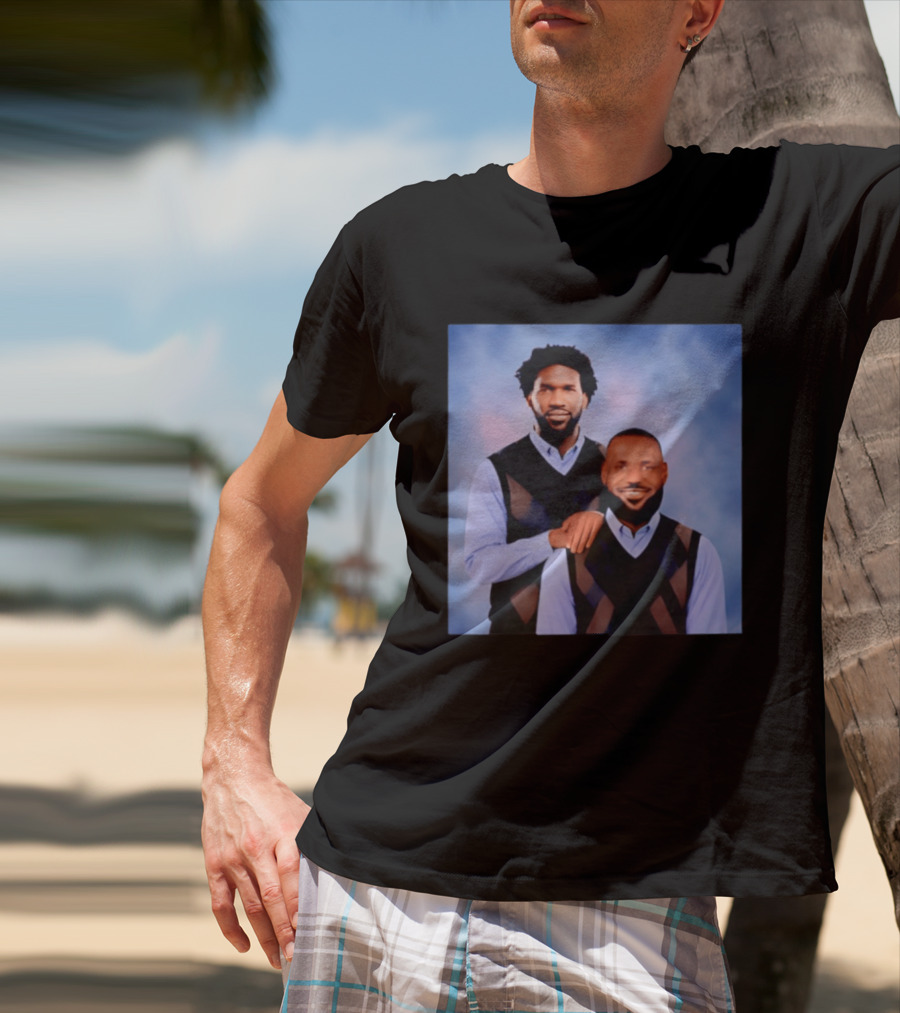 Philadelphia 76ers Lebron James Joel Embiid Step Brothers T-Shirt