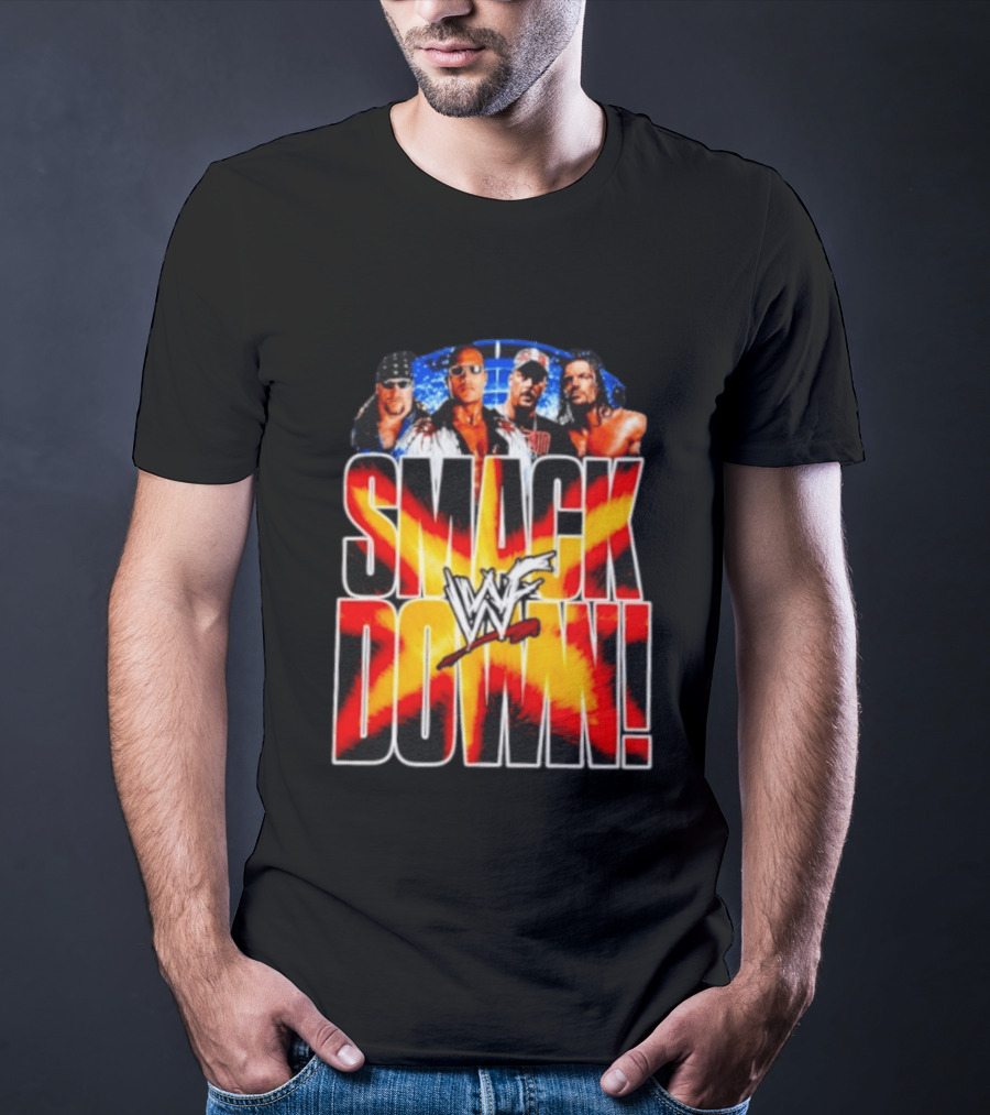 WWF SmackDown The Undertaker The Rock Stone Cold Steve Austin Triple H T-Shirt
