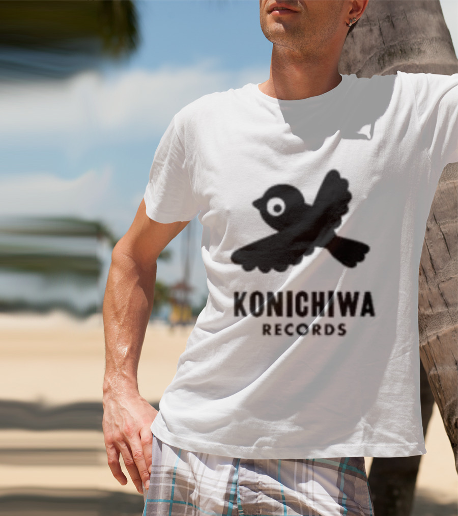 Konichiwa Records Black Bird Icon Gray Robyn Store T-Shirt