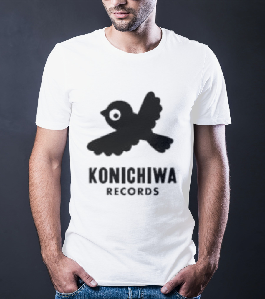 Konichiwa Records Black Bird Icon Gray Robyn Store T-Shirt