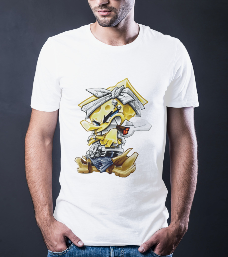 Sponge Squarepants Gangster Bandana Style Graffiti T-Shirt