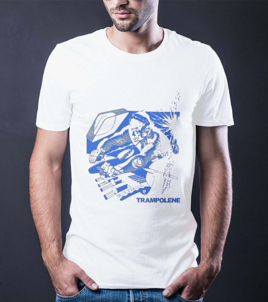 Trampolene DJ Tramps Music Mixing Motorcycle T-Shirt