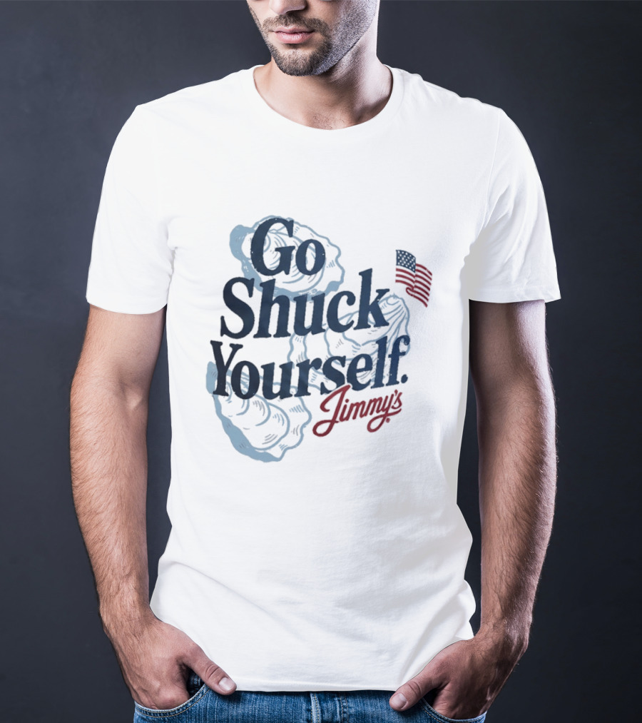 Jimmy's Go Shuck Yourself Oyster American Flag T-Shirt