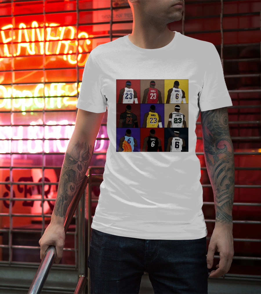 LeBron James Each Team History Philadelphia 76ers NBA 2026 T-Shirt