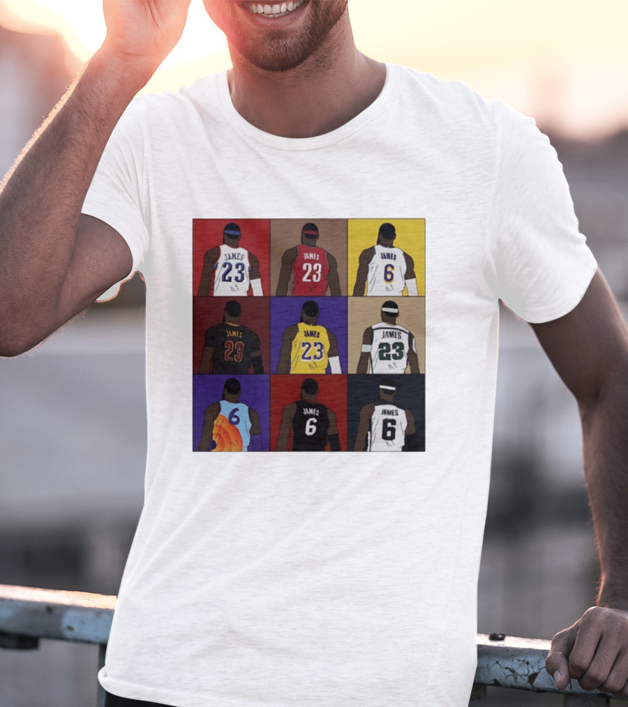 LeBron James Each Team History Philadelphia 76ers NBA 2026 T-Shirt