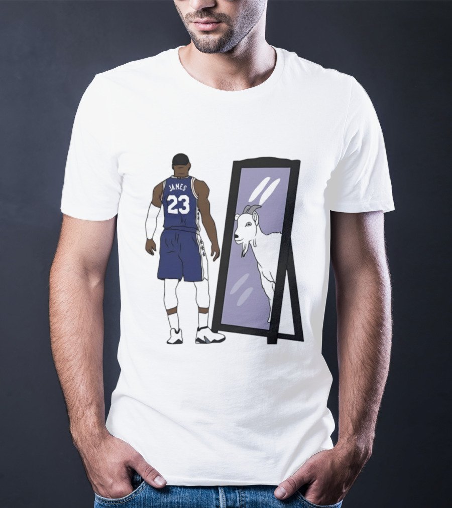 LeBron James Mirror 23 GOAT Reflection Philadelphia 76ers T-Shirt