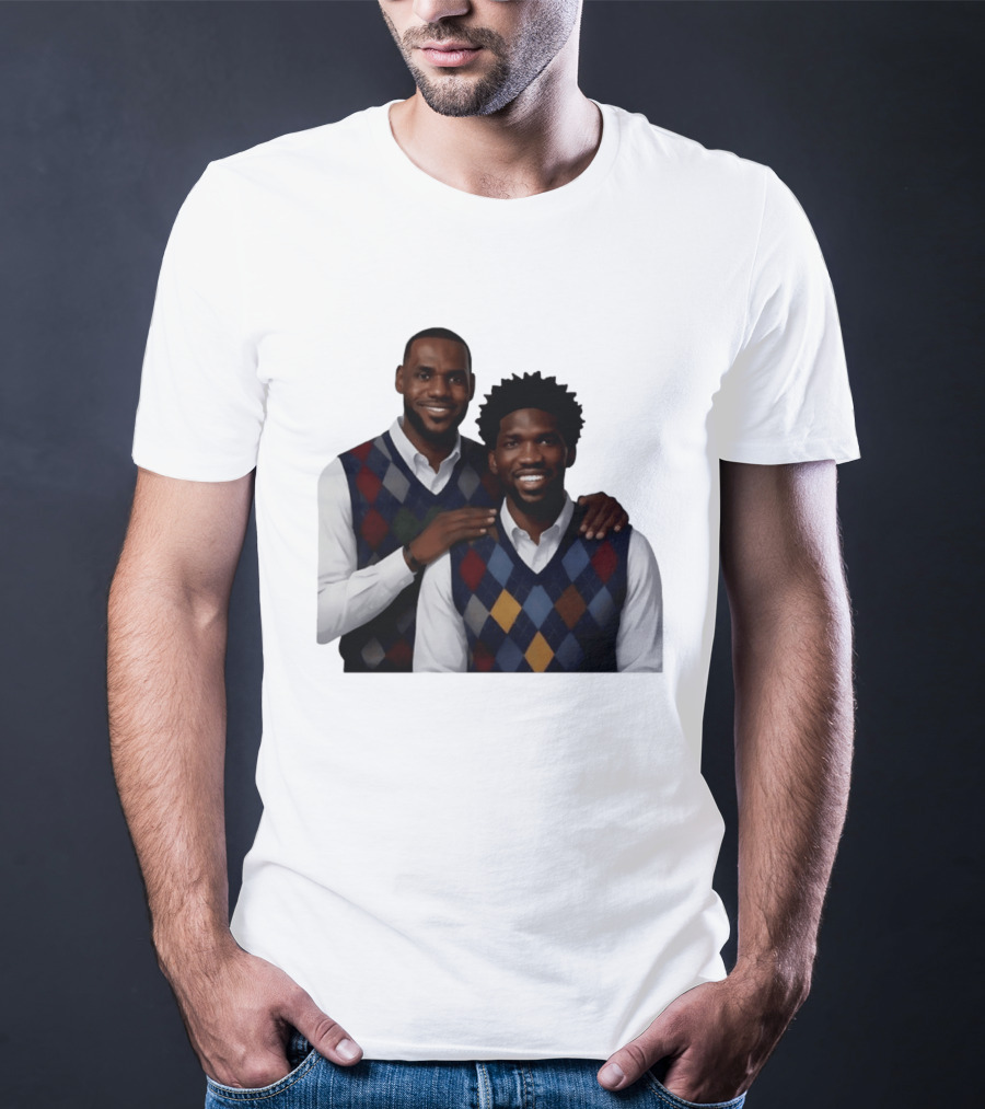 Lebron James Joel Embiid Philadelphia 76ers Step Brothers Crossover NBA Comedy T-Shirt