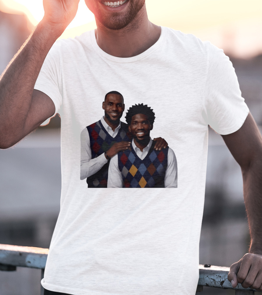 Lebron James Joel Embiid Philadelphia 76ers Step Brothers Crossover NBA Comedy T-Shirt