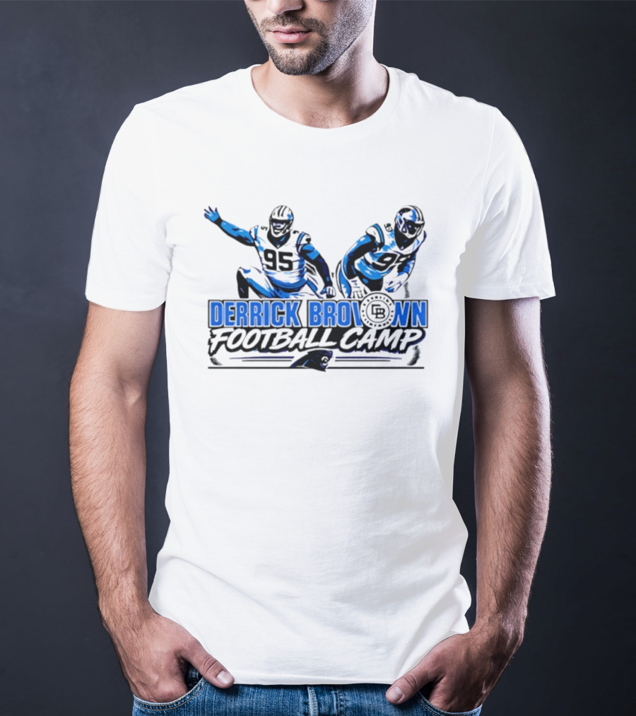 Lee Hunter Derrick Brown Carolina Panthers Football Camp T-Shirt