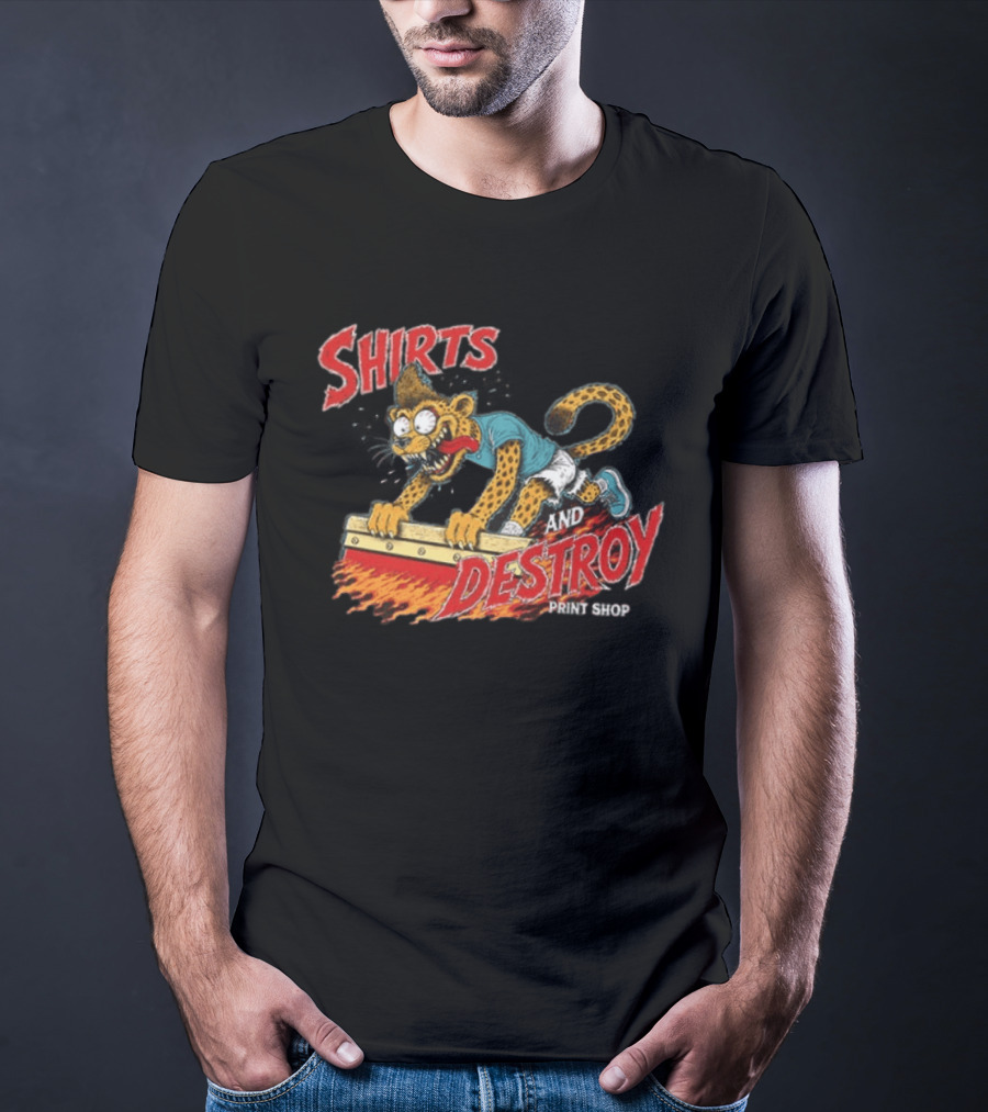 Shirts And Destroy Print Shop Screem Drinting 2 Sided T-Shirt