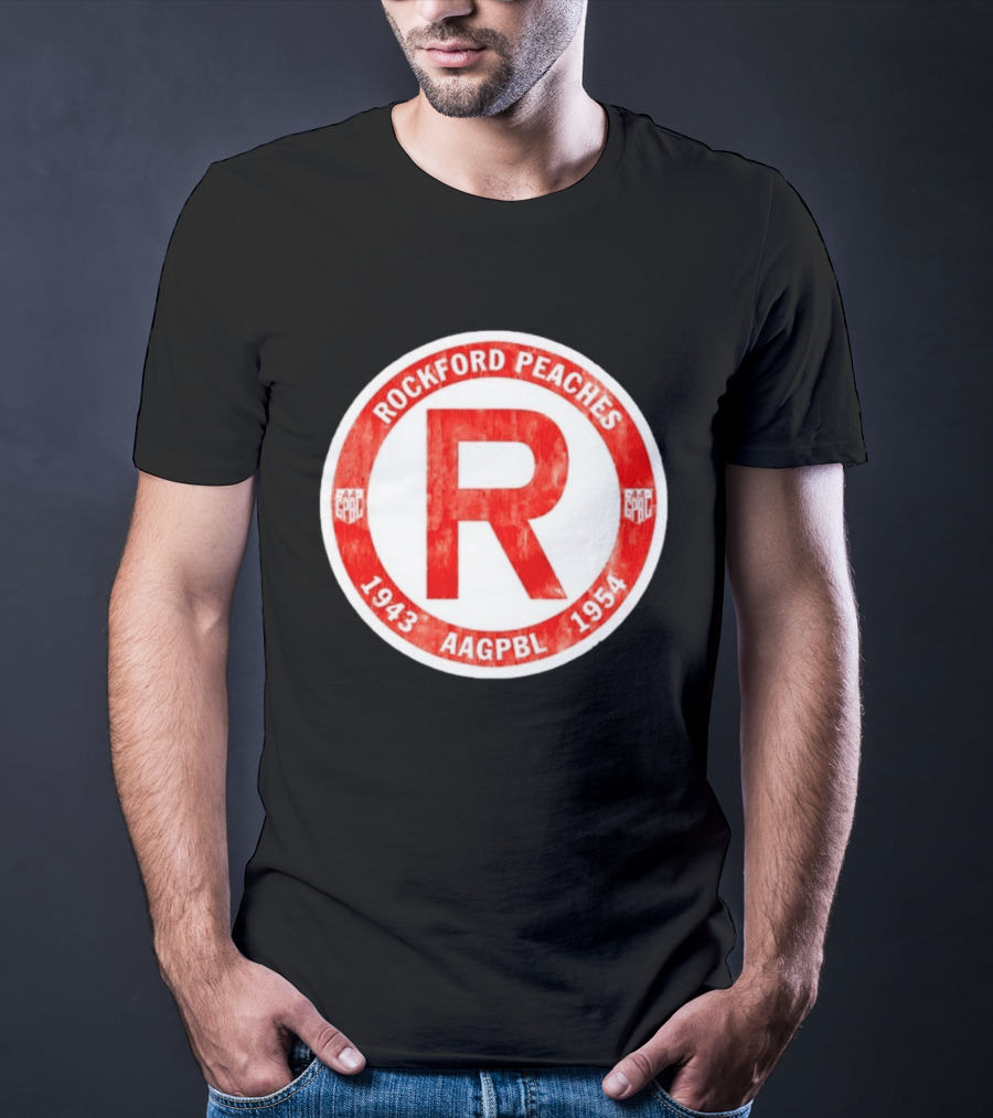 Rockford Peaches 1943 1954 AAGPBL T-Shirt