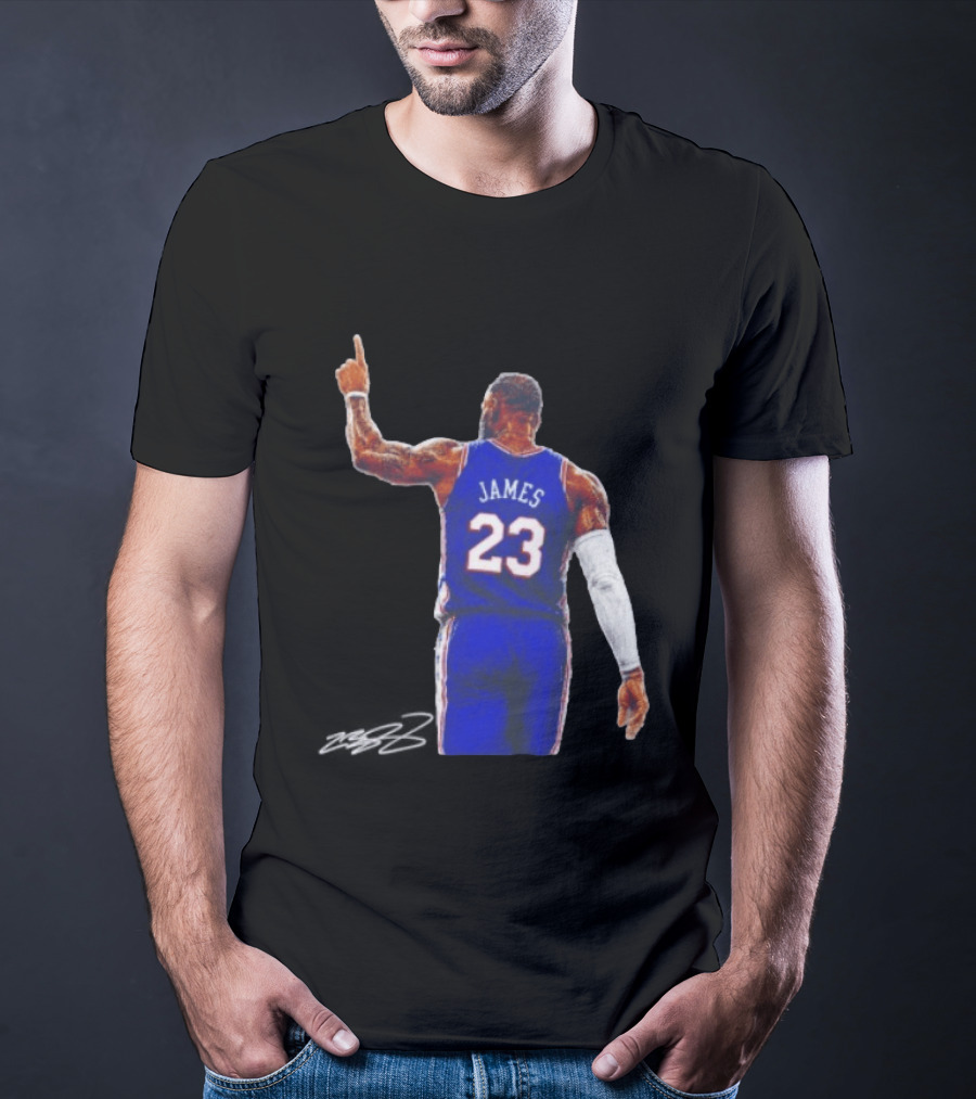 LeBron James 23 Philadelphia 76ers Jersey Iconic Basketball T-Shirt