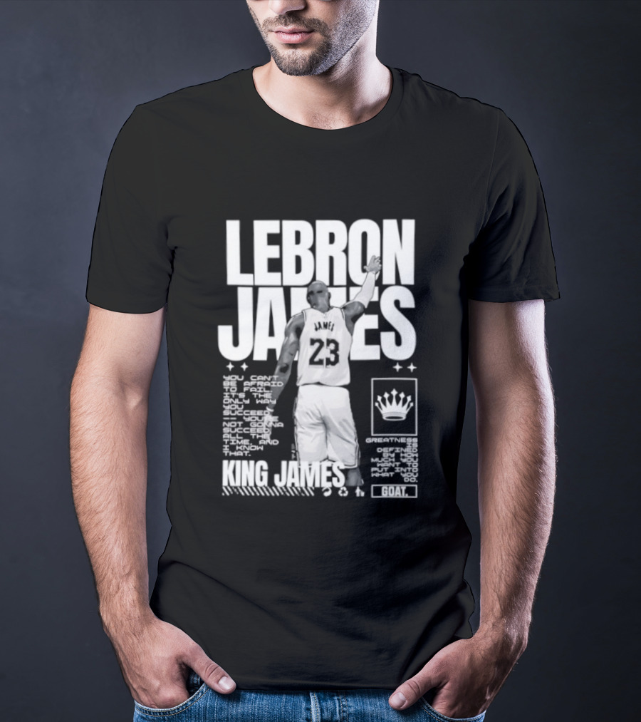 LeBron James Philadelphia 76ers King James NBA Goat 2026 23 T-Shirt