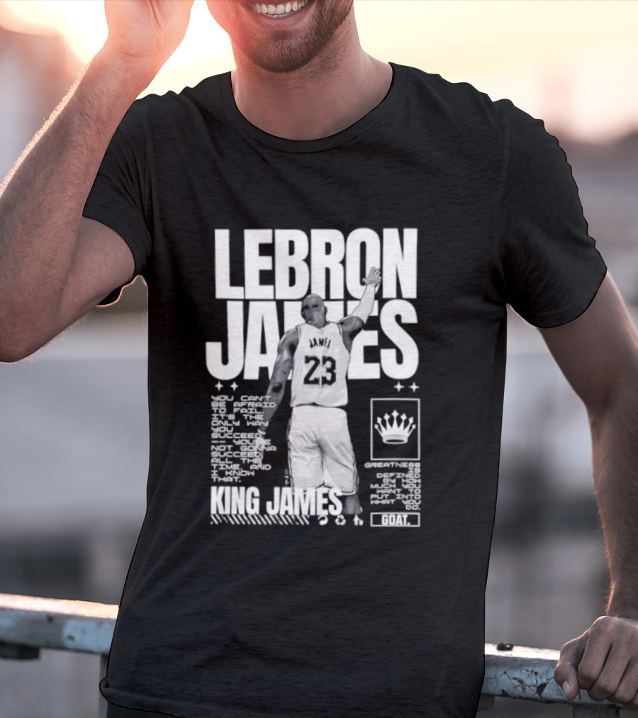 LeBron James Philadelphia 76ers King James NBA Goat 2026 23 T-Shirt
