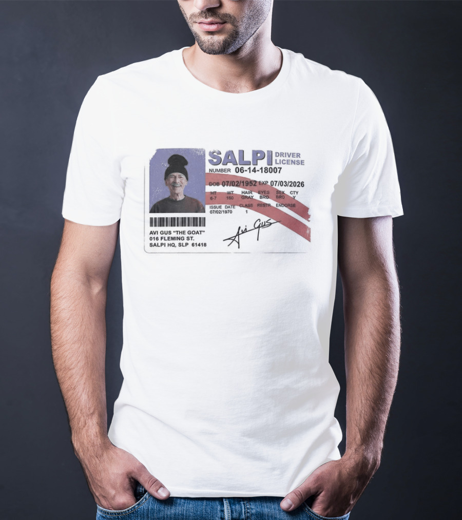 Antoine Griezmann MLS The Goat Salpi Driver License Signature T-Shirt
