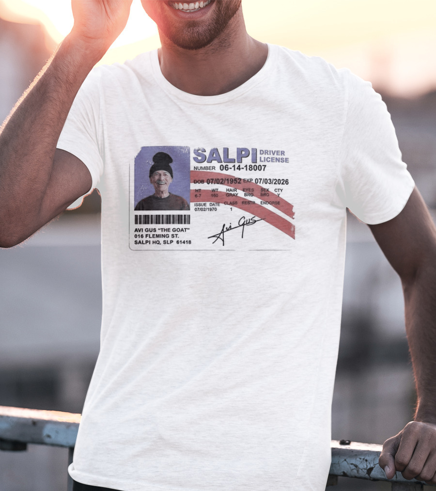 Antoine Griezmann MLS The Goat Salpi Driver License Signature T-Shirt