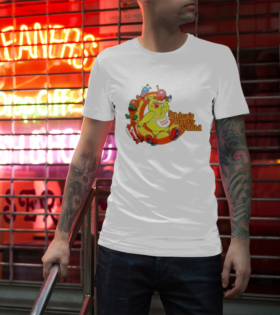 Chica's Party World Party Time Chica Five Nights At Freddy's T-Shirt