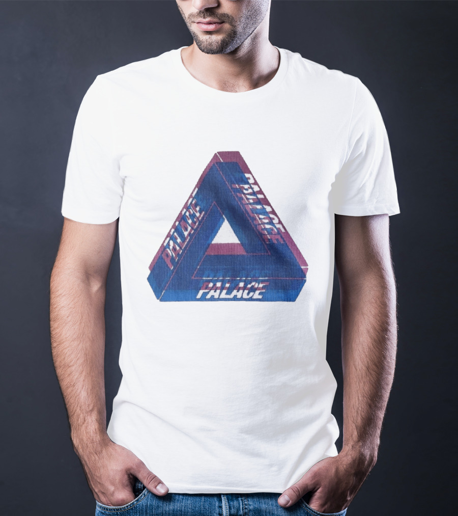 Palace Blur Tri Ferg Optical Illusion Triangles T-Shirt