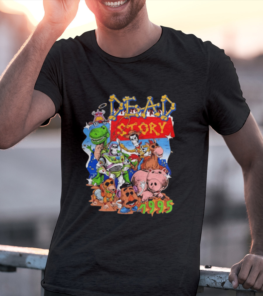 Dead Story Toy Story 1995 Woody Buzz Lightyear Rex Hamm Potato Head Slinky Dog T-Shirt