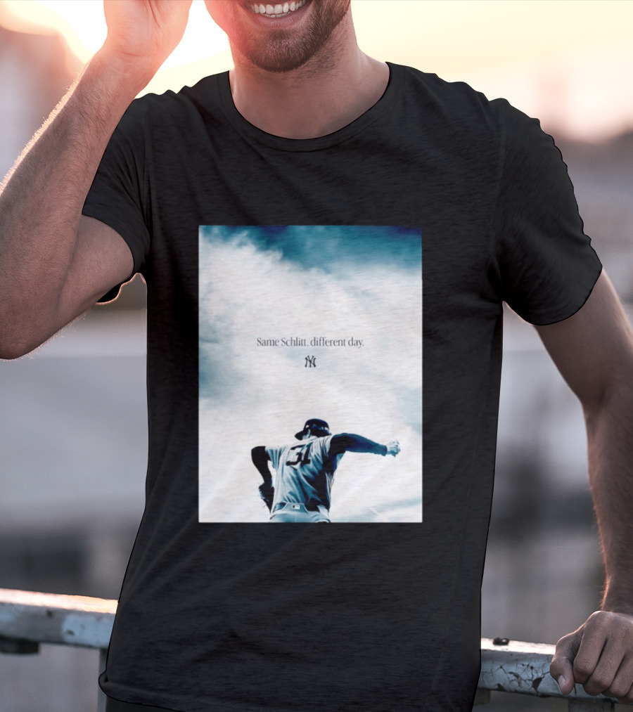 Same Schlitt Different Day Yankees Pitcher 31 T-Shirt