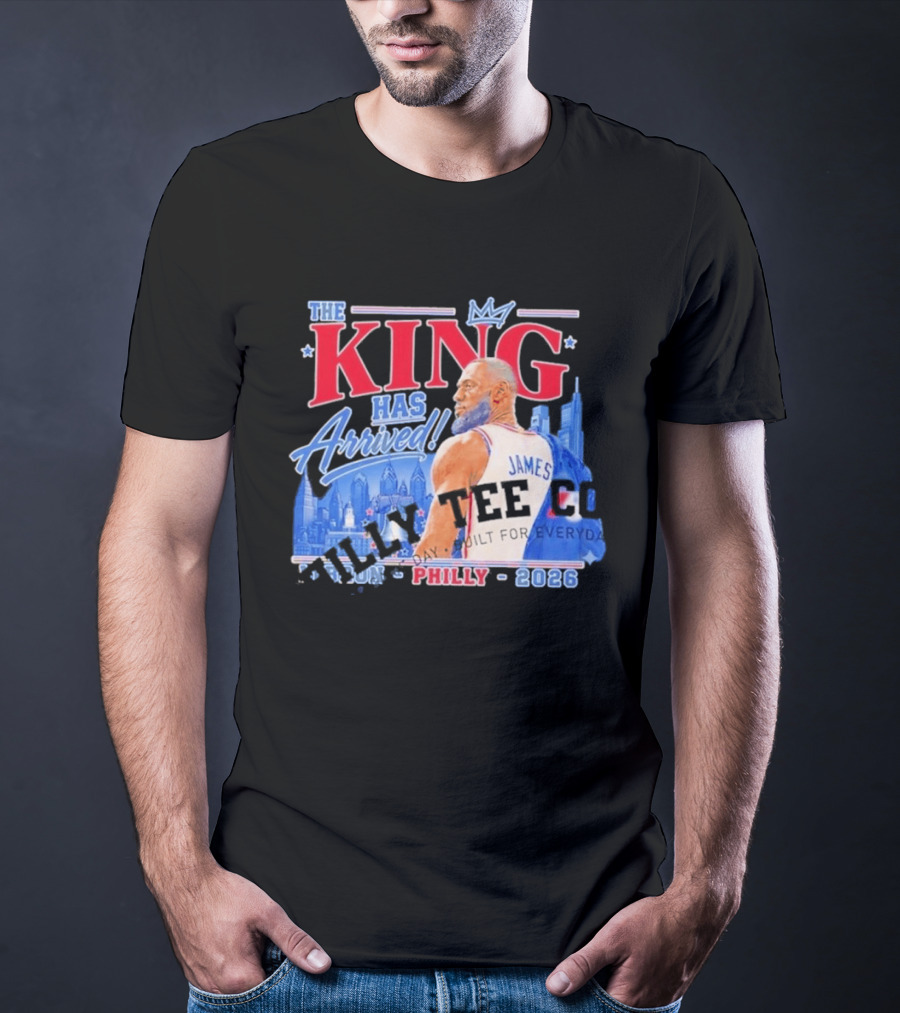 LeBron James The King Has Arrived Philly 2026 Tour T-Shirt