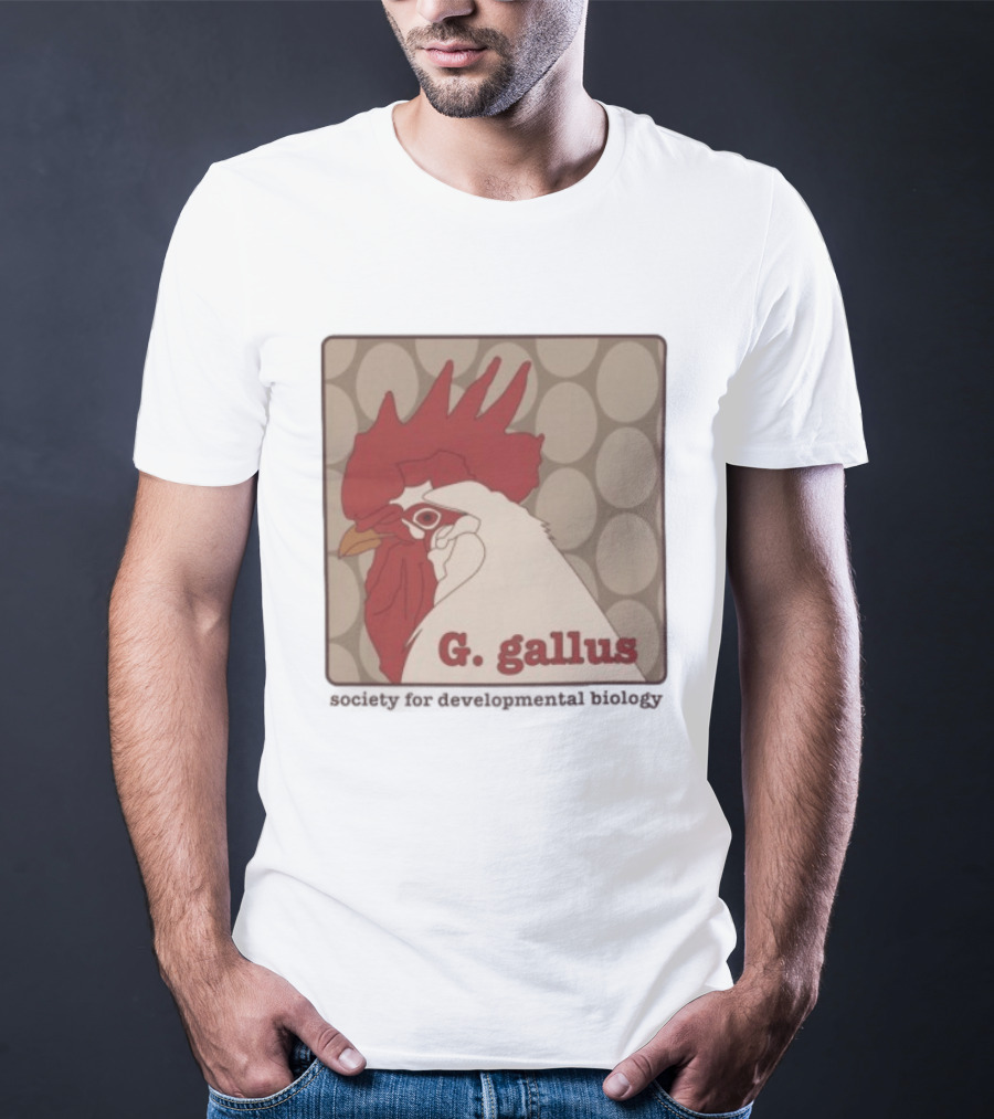 G Gallus Society For Developmental Biology Chicken Rooster Oval T-Shirt