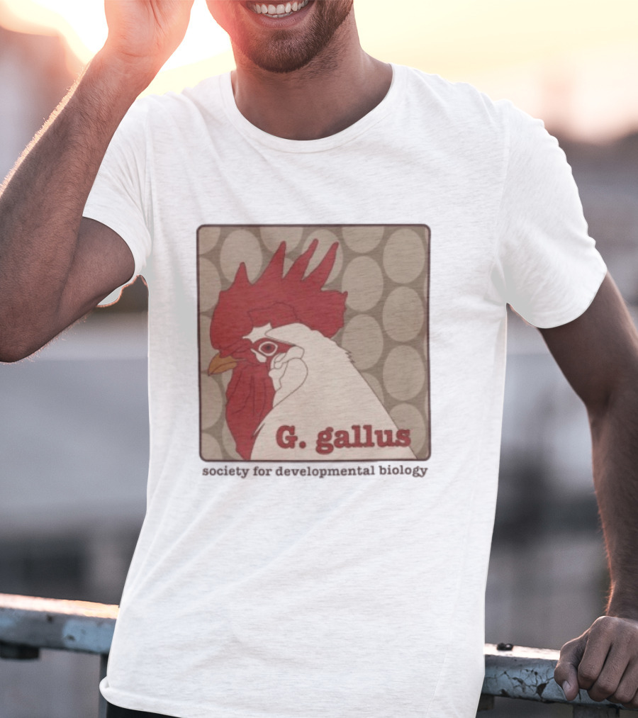 G Gallus Society For Developmental Biology Chicken Rooster Oval T-Shirt