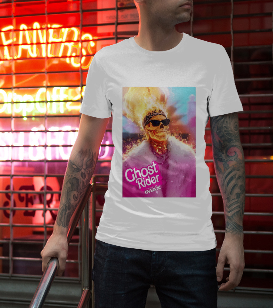 Ryan Gosling Barbie Ghost Rider Filmed For IMAX T-Shirt