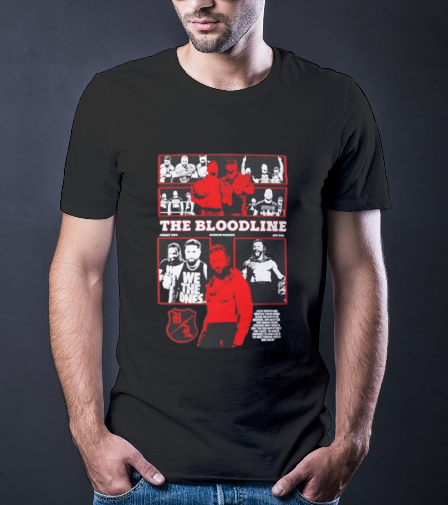 The Bloodline WWE Roman Reigns Jimmy Uso Jey Uso We The Ones Collage 8 1 T-Shirt
