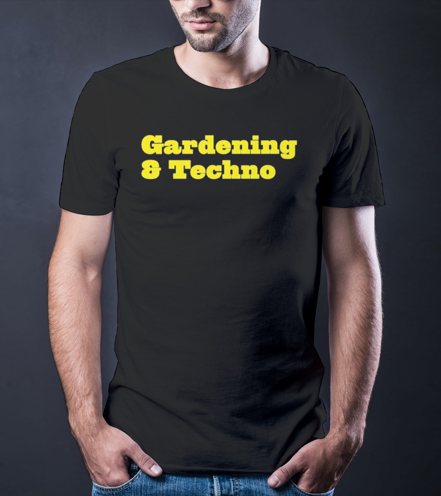 Gardening And Techno Bold Yellow T-Shirt