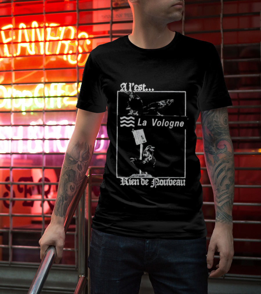 A L'Est La Vologne Rien De Nouveau Raven T-Shirt