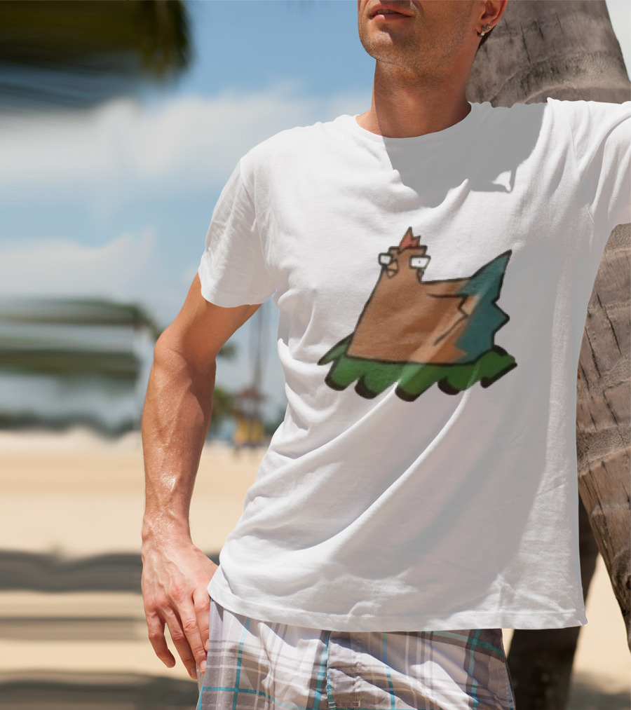 Cartoon Chicken In Nest Bird T-Shirt