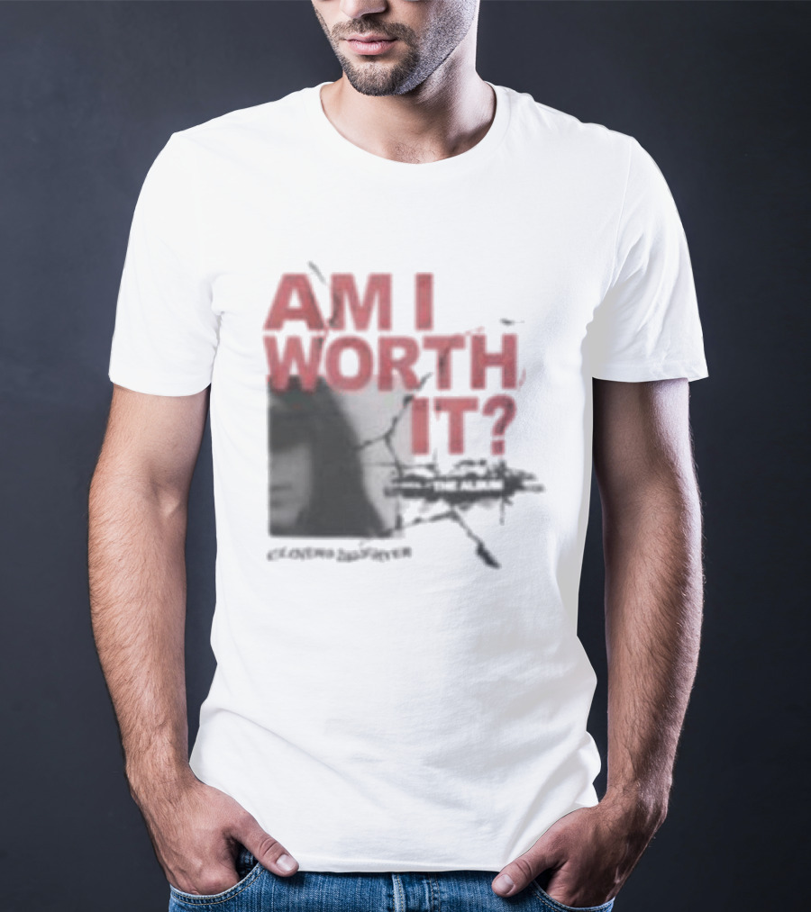 Clover's Daughter Am I Worth It Black And White T-Shirt