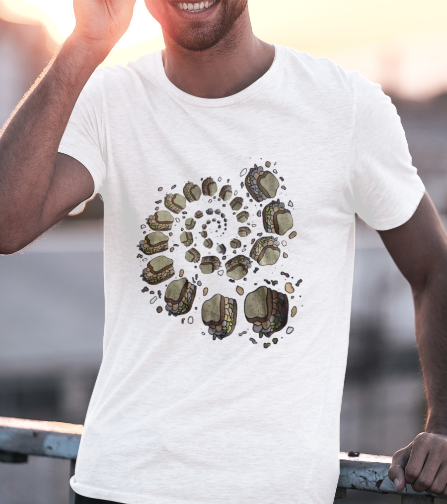 Turkey And The Wolf Fried Bologna Sandwiches Spiral T-Shirt