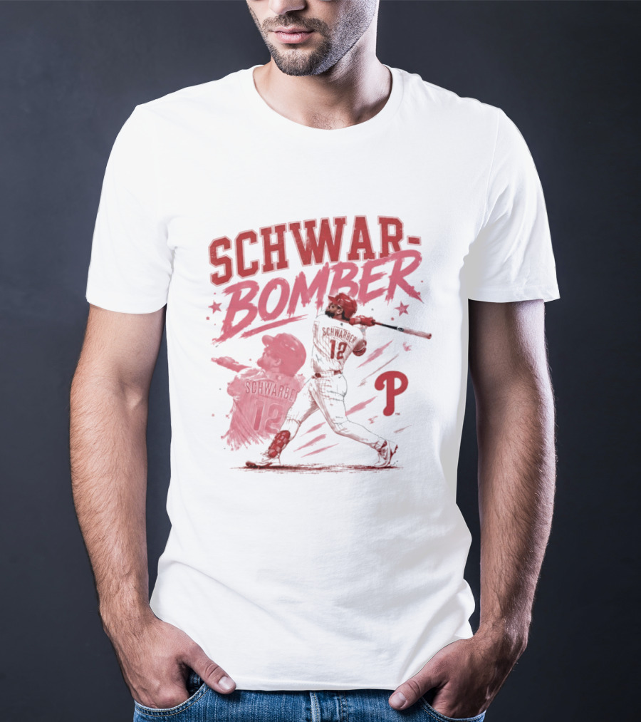 Schwar Bomber Kyle Schwarber Philadelphia Phillies Baseball T-Shirt