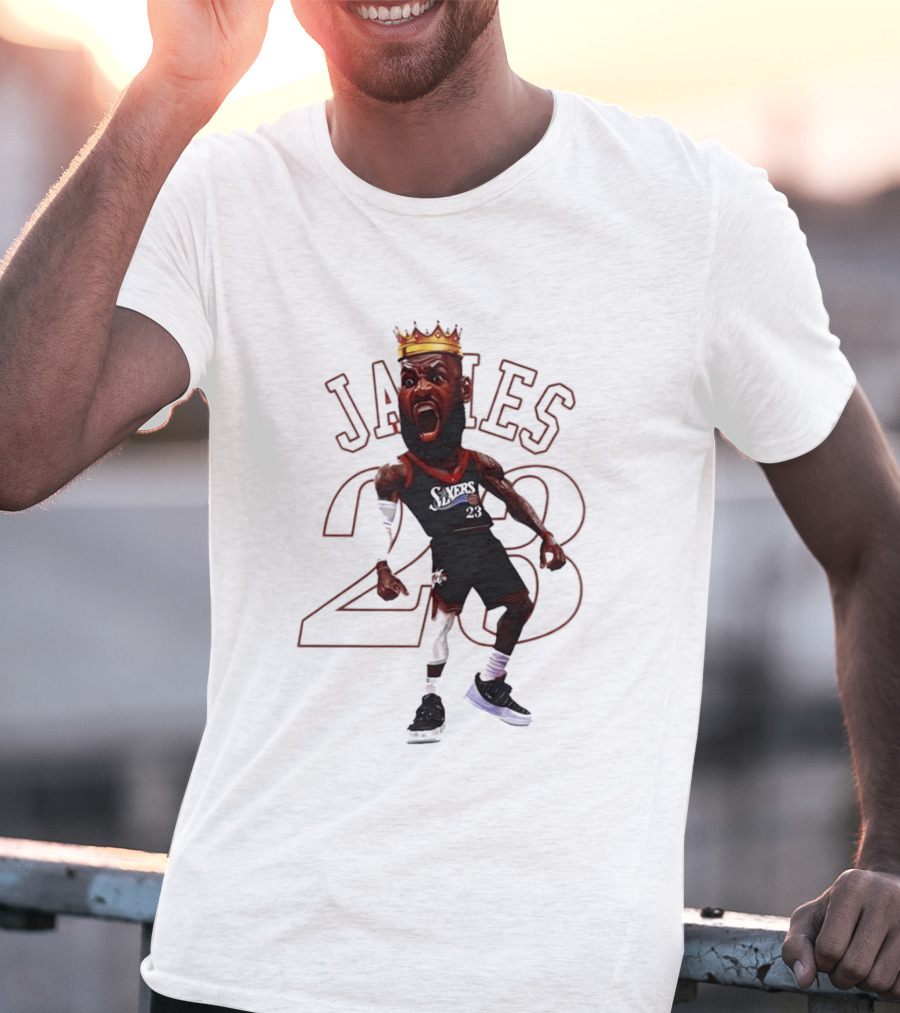 LeBron James Philadelphia Sixers 23 King Basketball Legend T-Shirt