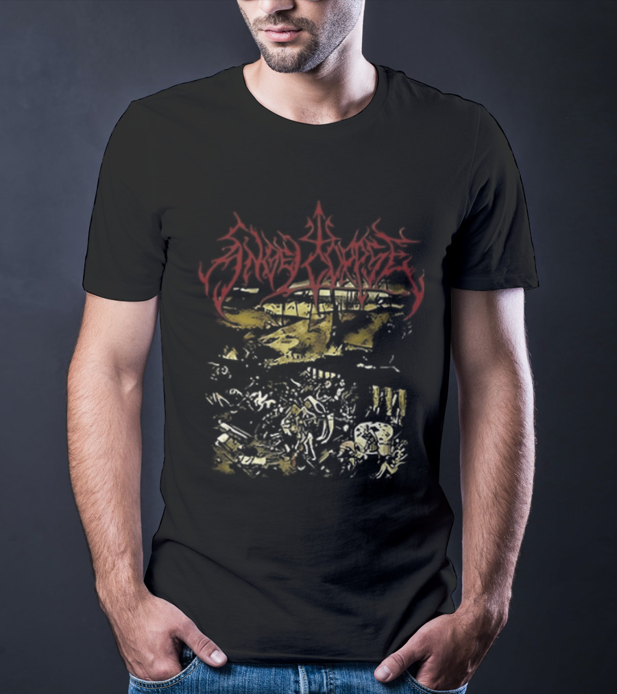 Angelcorpse Vomit War Crush The Sacred Heart Unholy Raven Dying Dove Of Peace Two Sided T-Shirt