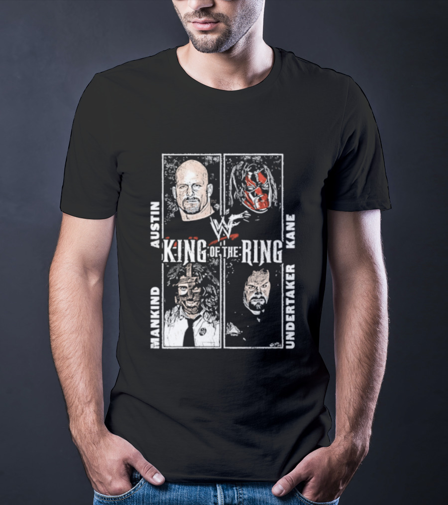 WWF King Of The Ring Austin Kane Mankind Undertaker T-Shirt