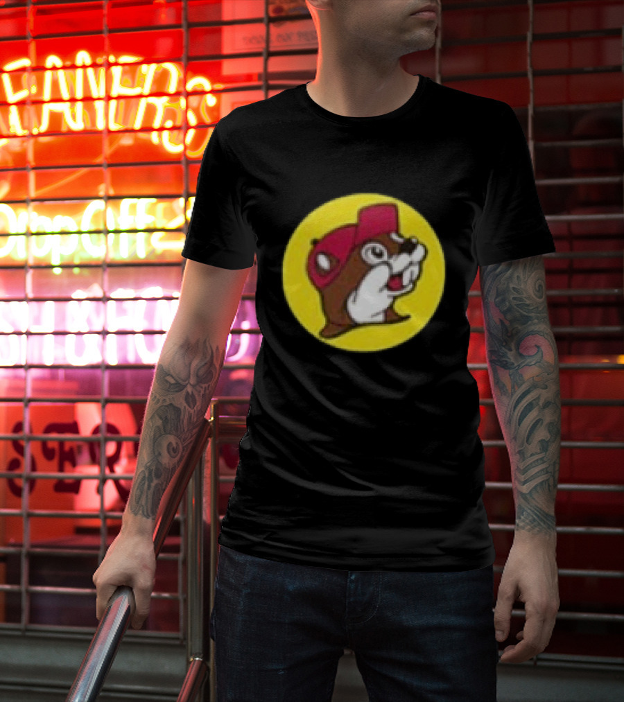 Buc Ee's Fresh Brisket On The Board Two Sided Beavers Texas BBQ T-Shirt
