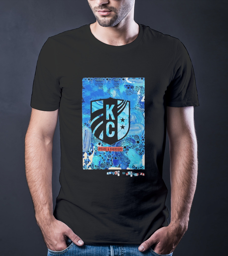 Kansas City Current KC Peace And Freedom River Makenzi 2026 T-Shirt